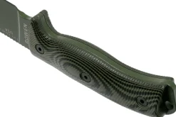 Couteau Esee 6 6POD-003 lame acier carbone 16,5cm manche G10 vert et noir + étui