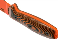 Couteau Esee 4 4POR-006 lame acier carbone orange 11,6cm manche G10 orange/noir + étui