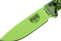 Couteau Esee 4 4PVG-007 lame carbone 11,6cm manche G10 vert et noir + étui