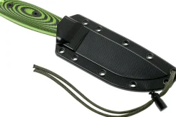 Couteau Esee 4 4PVG-007 lame carbone 11,6cm manche G10 vert et noir + étui