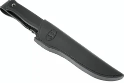 Couteau Fallkniven S1L Forest Knife lame 13cm manche thermorun noir + étui en cuir
