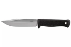 Couteau Fallkniven S1L Forest Knife lame 13cm manche thermorun noir + étui en cuir