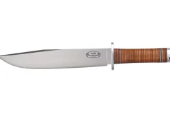 Couteau Fallkniven Thor NL1 lame Bowie 25cm manche cuir + étui en cuir