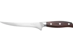 Couteau filet de sole 18cm Guillaume Leonard Cuistot en acier inoxydable et bois de santal rouge