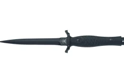 Couteau Fox Military Bellum 21711 lame 17,5cm manche G10 noir + étui