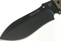Couteau Fox Military Rimor FX.9CM07OD 17,5cm manche nylon/fibres de verre vert + étui