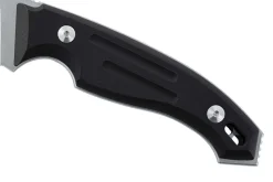 Couteau Fox Octopus Vulgaris FX.510 lame 11,5cm manche G10 noir + étui en cuir