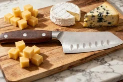 Couteau à fromage 12cm Guillaume Leonard Cuistot en acier inoxydable et bois de santal rouge