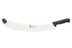 Couteau à fromage et pizza professionnel Icel 38cm double manche noir