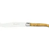 Couteau à fromage Laguiole Arbalète G.DAVID 2 pointes inox manche en olivier