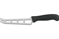 Couteau à fromage professionnel Ambrogio Sanelli Supra ajouré noir 14cm