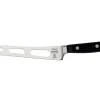 Couteau à fromage Tramontina Century lame ajourée 15cm manche polycarbonate noir