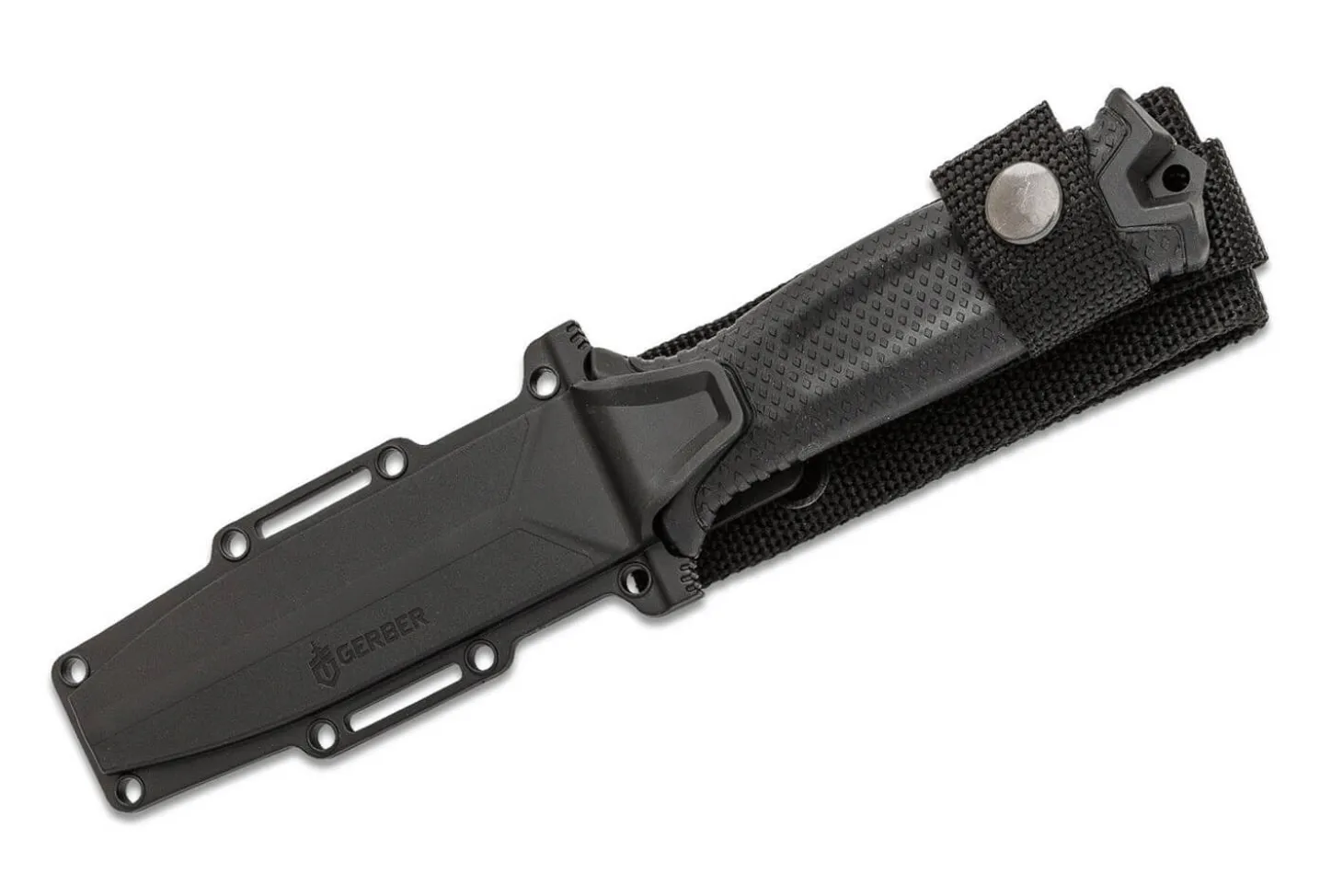 Couteau Gerber Strongarm Black GE003648 lame 12,2cm manche en nylon/fibres de verre noir avec étui