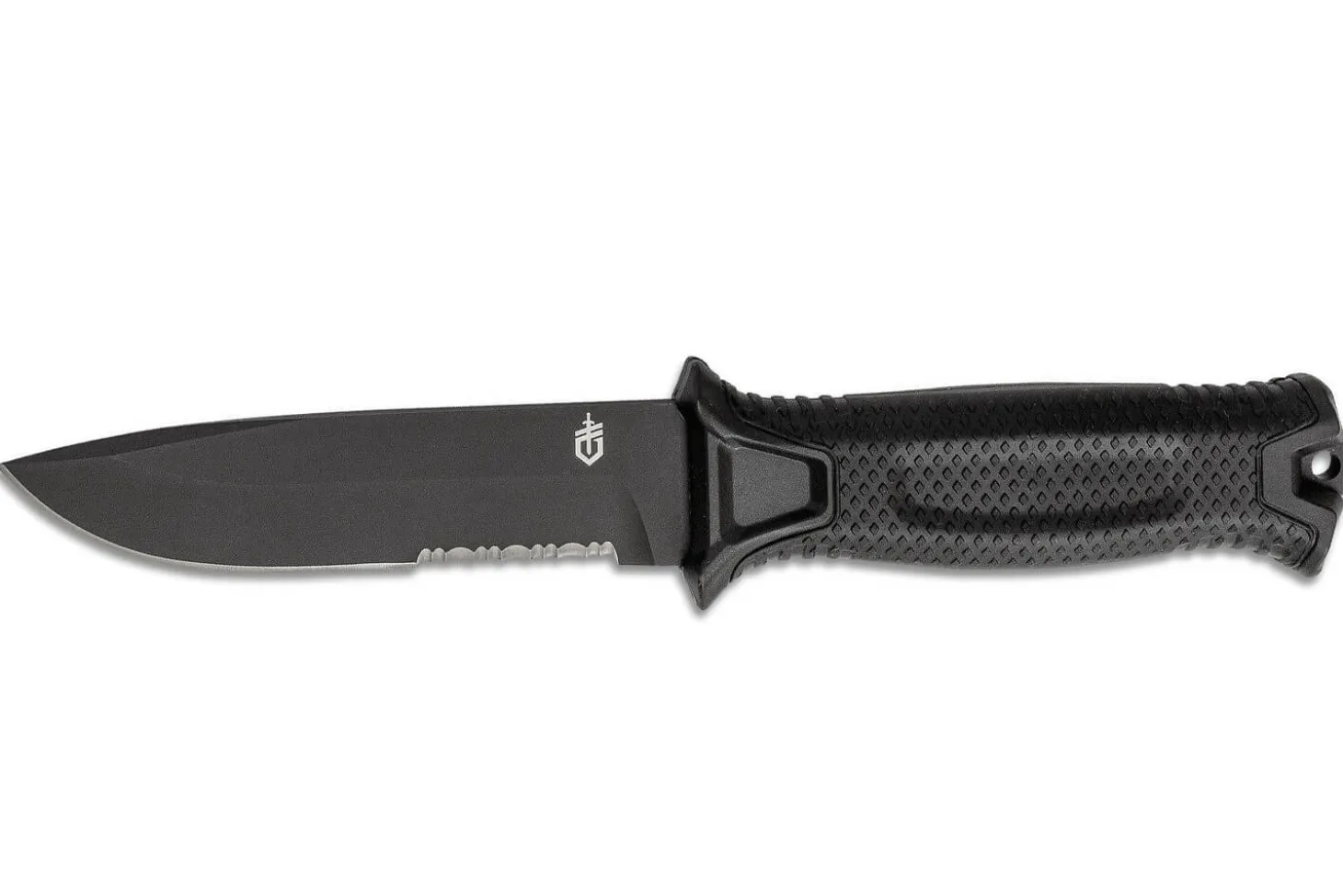 Couteau Gerber Strongarm Black GE003648 lame 12,2cm manche en nylon/fibres de verre noir avec étui