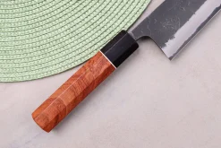 Couteau gyuto 18cm japonais artisanal Masashi Yamamoto BS1 Black Nashiji