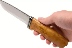 Couteau Helle Alden H076 lame en inox 10,5cm manche en bouleau + étui en cuir