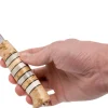 Couteau Helle Arv H014 lame en inox 9cm manche en bouleau et bois de cerf avec cuir + étui en cuir