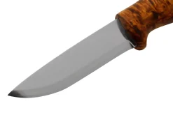 Couteau Helle Gaupe H310 lame en acier inox 10,7cm manche en bois de bouleau + étui en cuir