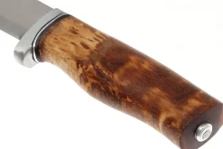 Couteau Helle GT H036 lame en acier inox 12,3cm manche en bouleau frisé + étui en cuir