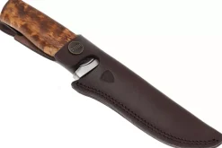 Couteau Helle GT H036 lame en acier inox 12,3cm manche en bouleau frisé + étui en cuir