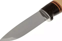 Couteau Helle Harding H099 lame 10cm manche en bouleau et en chêne avec cuir + étui en cuir