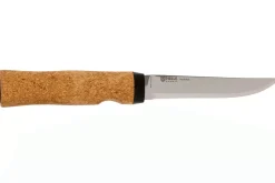 Couteau Helle Hellefisk H120 lame en inox 12,3cm manche en liège + étui en cuir