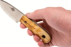 Couteau Helle Mândra H620 lame en acier inox 6,9cm manche en bouleau + étui en cuir