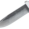 Couteau Herbertz 102913 lame damassée 12,1cm manche en bois riveté avec étui