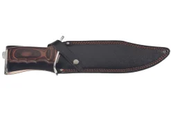 Couteau Herbertz 103727 lame en inox 27cm manche en bois de pakka avec étui