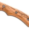 Couteau Herbertz 104210 lame en inox 10,5cm manche en bois de zèbre avec étui