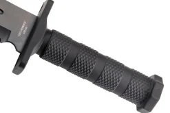 Couteau Herbertz 109118 lame semi-dentée 18,2cm manche polymère noir + étui