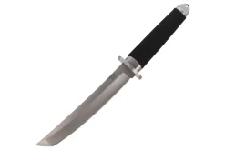 Couteau Herbertz 581318 lame tanto 18cm manche caoutchouc noir + étui en cuir