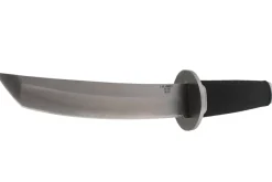 Couteau Herbertz 581318 lame tanto 18cm manche caoutchouc noir + étui en cuir