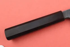 Couteau honesuki 15cm japonais artisanal Hatsukokoro Shirasagi manche en ébène