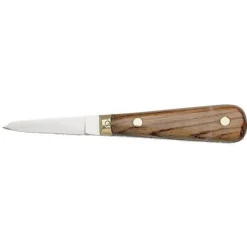 Couteau à huitre lancette manche palissandre lame inox