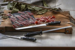 Couteau à jambon Arcos Riviera forgé lame alvéolée 25cm