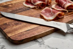 Couteau à jambon 25cm Guillaume Leonard Cuistot en acier inoxydable et bois de santal rouge