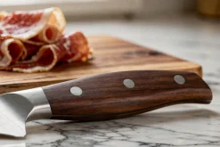 Couteau à jambon 25cm Guillaume Leonard Cuistot en acier inoxydable et bois de santal rouge