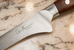 Couteau à jambon 25cm Guillaume Leonard Cuistot en acier inoxydable et bois de santal rouge
