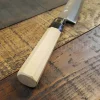 Couteau japonais sahimi 24cm haut de gamme JIKKO Montan acier Blue 2 Steel manche magnolia