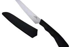 Couteau Kai Select pour fruits et légumes lame 12cm et manche noir + protège lame