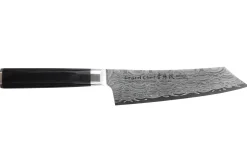 Couteau kengata santoku 16cm japonais Sakai Takayuki Grand Chef Seigaiha Damas 45 couches