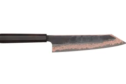 Couteau kiritsuke 24cm japonais artisanal Hatsukokoro Yorokobi Kurouchi Damas
