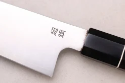 Couteau kiritsuke 21cm japonais artisanal Sukenari ZDP-189 San Maï manche en ébène