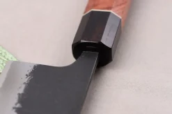 Couteau kiritsuke 24cm japonais artisanal Masashi Yamamoto BS1 Black Nashiji