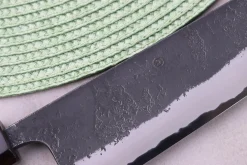 Couteau kiritsuke 18cm japonais artisanal Masashi Yamamoto BS1 Black Nashiji