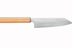 Couteau kiritsuke 18cm japonais artisanal Hado Ginsan Cherry damassé