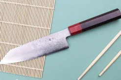 Couteau kiritsuke 17cm japonais artisanal Nakamura Kaishin Ginsan Damas