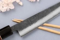 Couteau kiritsuke 15cm japonais artisanal Yuzo Black Nashiji