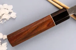 Couteau kiritsuke 18cm japonais artisanal Yuzo Black Nashiji
